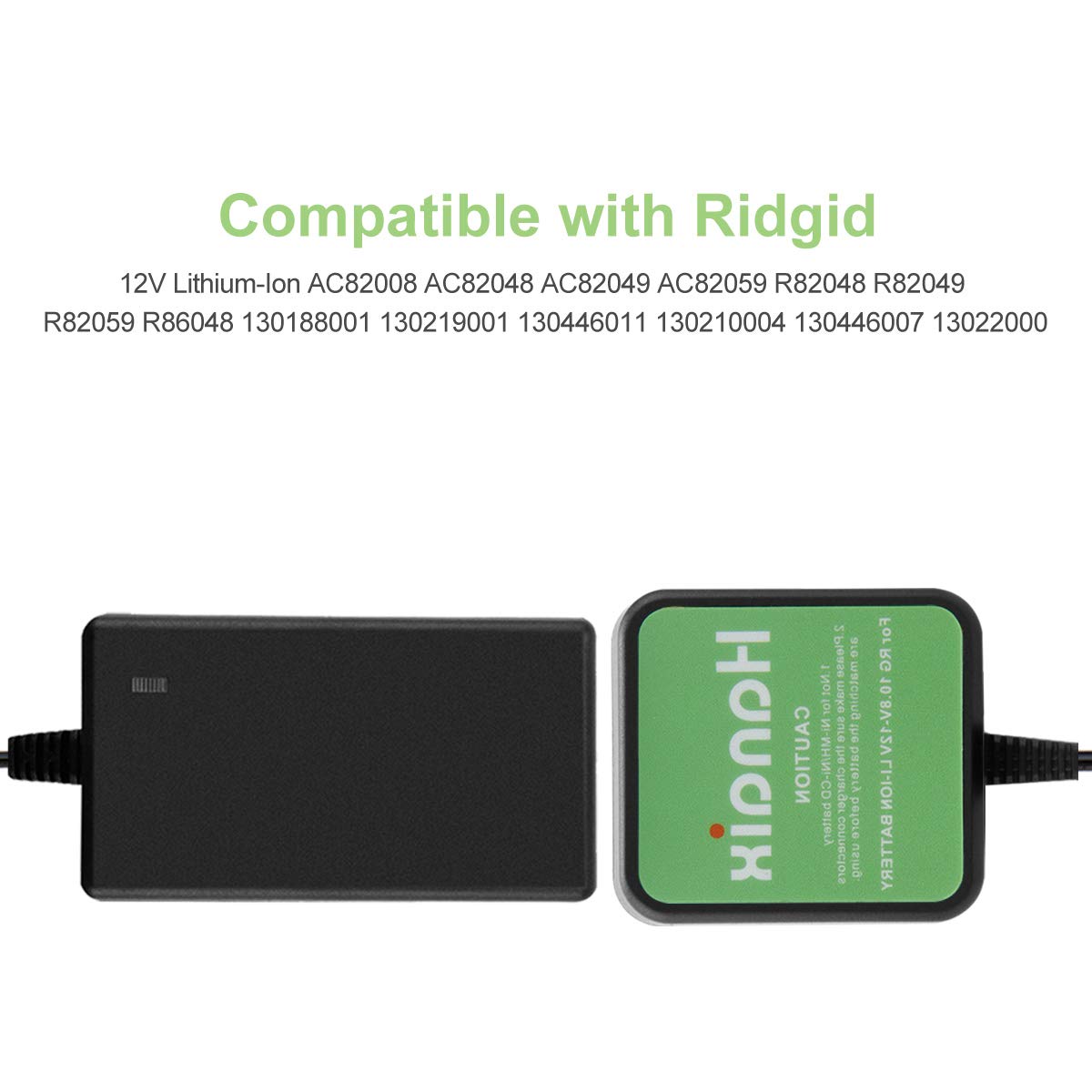 Hanaix compact 12V charger illustrating portable design ready for on-site work