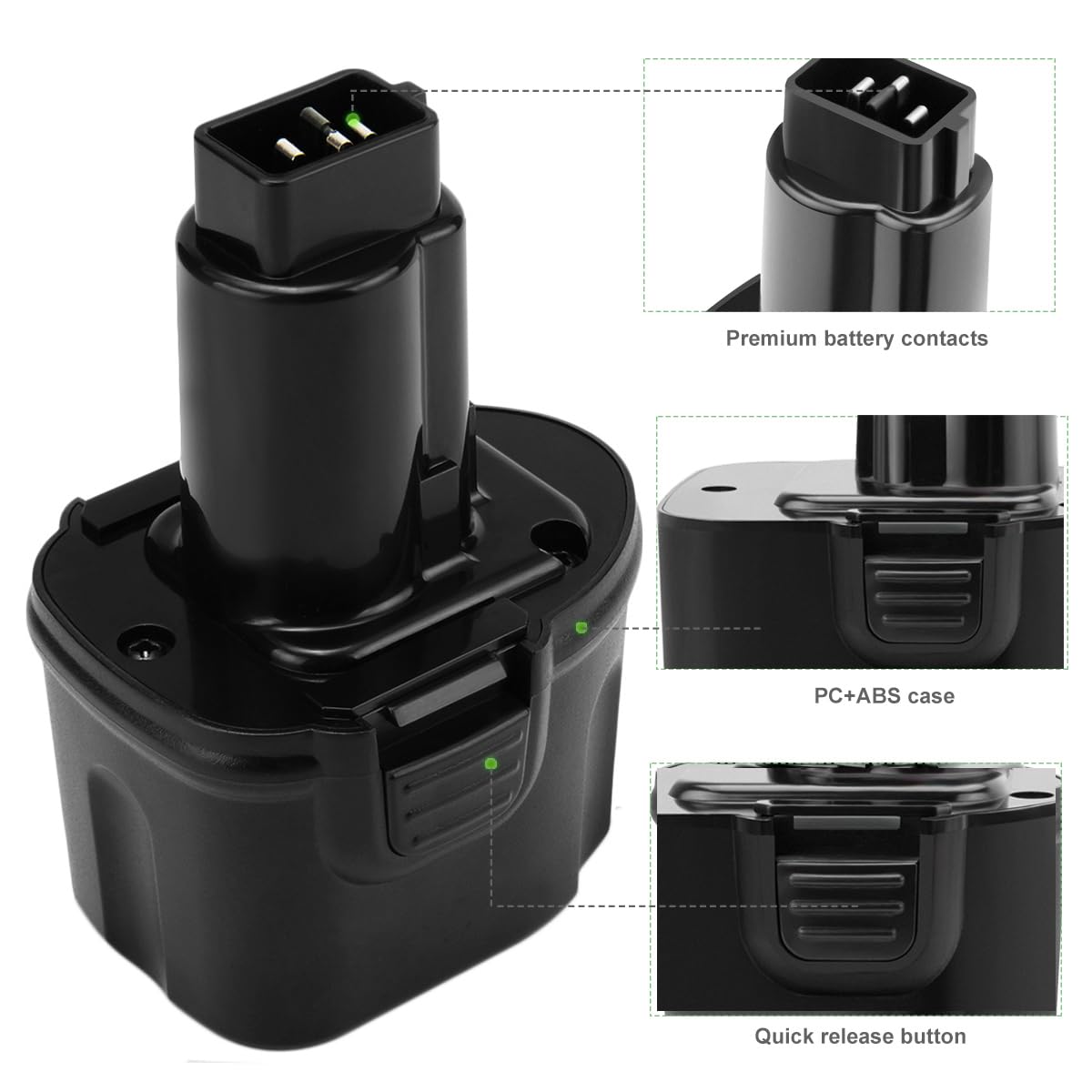 Hanaix easy replacement process for Dewalt tools