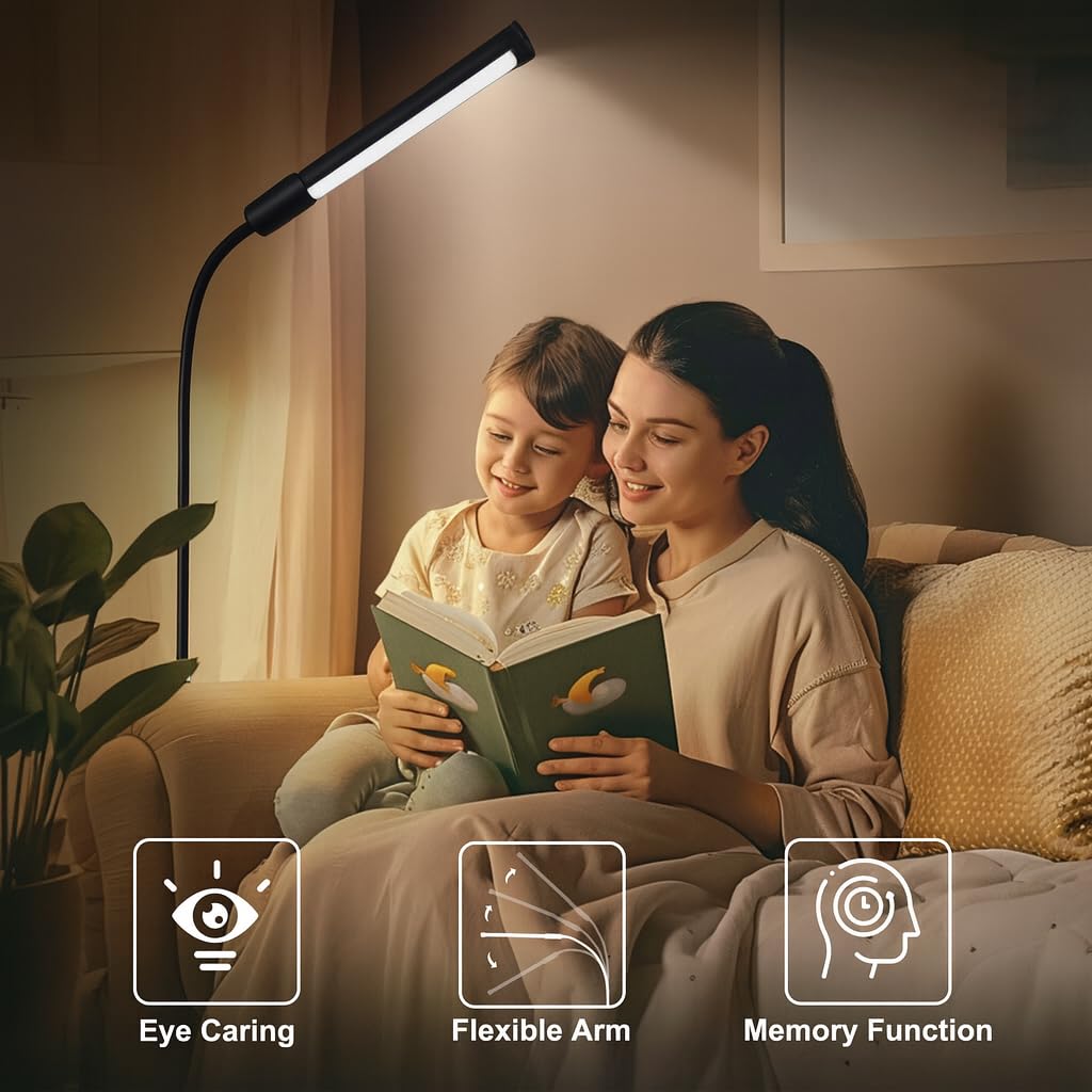 Hanaking floor lamp height-adjustment for different spaces and procedures