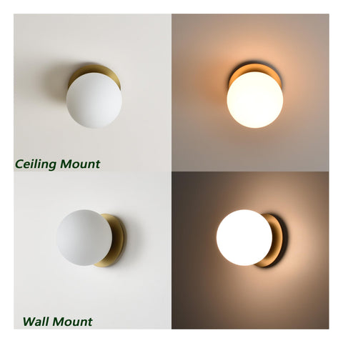 Hanaloa sconce mounts on walls or ceilings for versatile hallways.