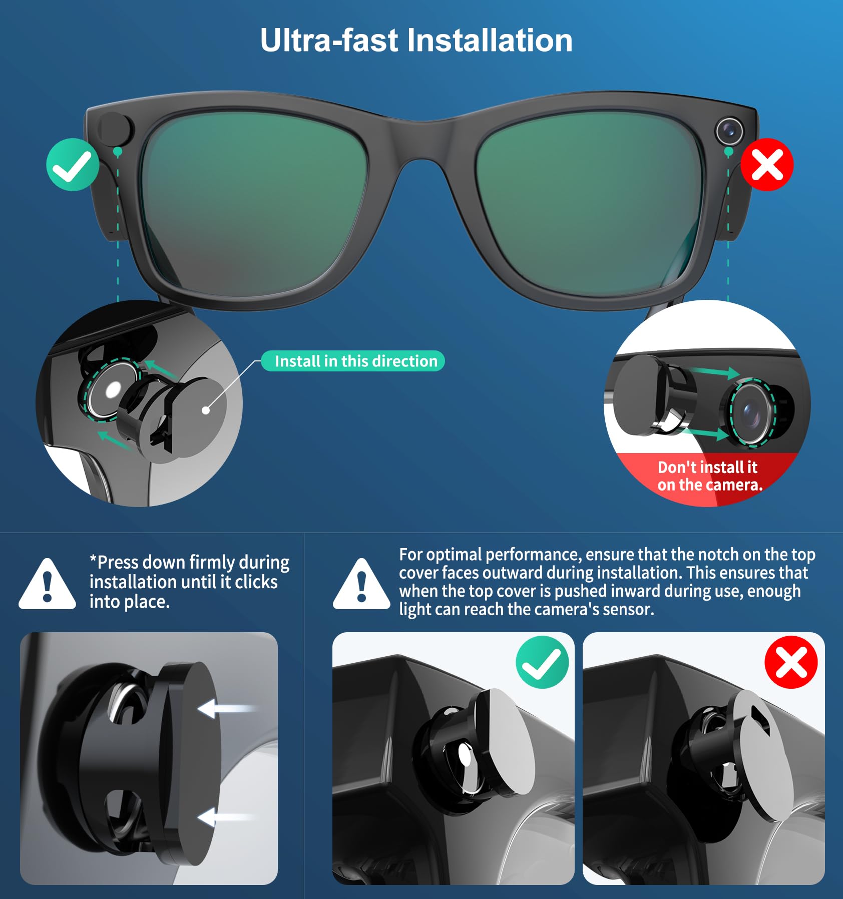 Precise-fit cover for Ray-Ban Meta Wayfarer and Skyler maintains slim aesthetics