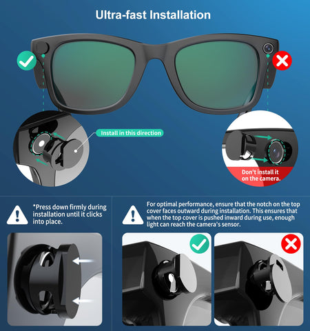 Precise-fit cover for Ray-Ban Meta Wayfarer and Skyler maintains slim aesthetics