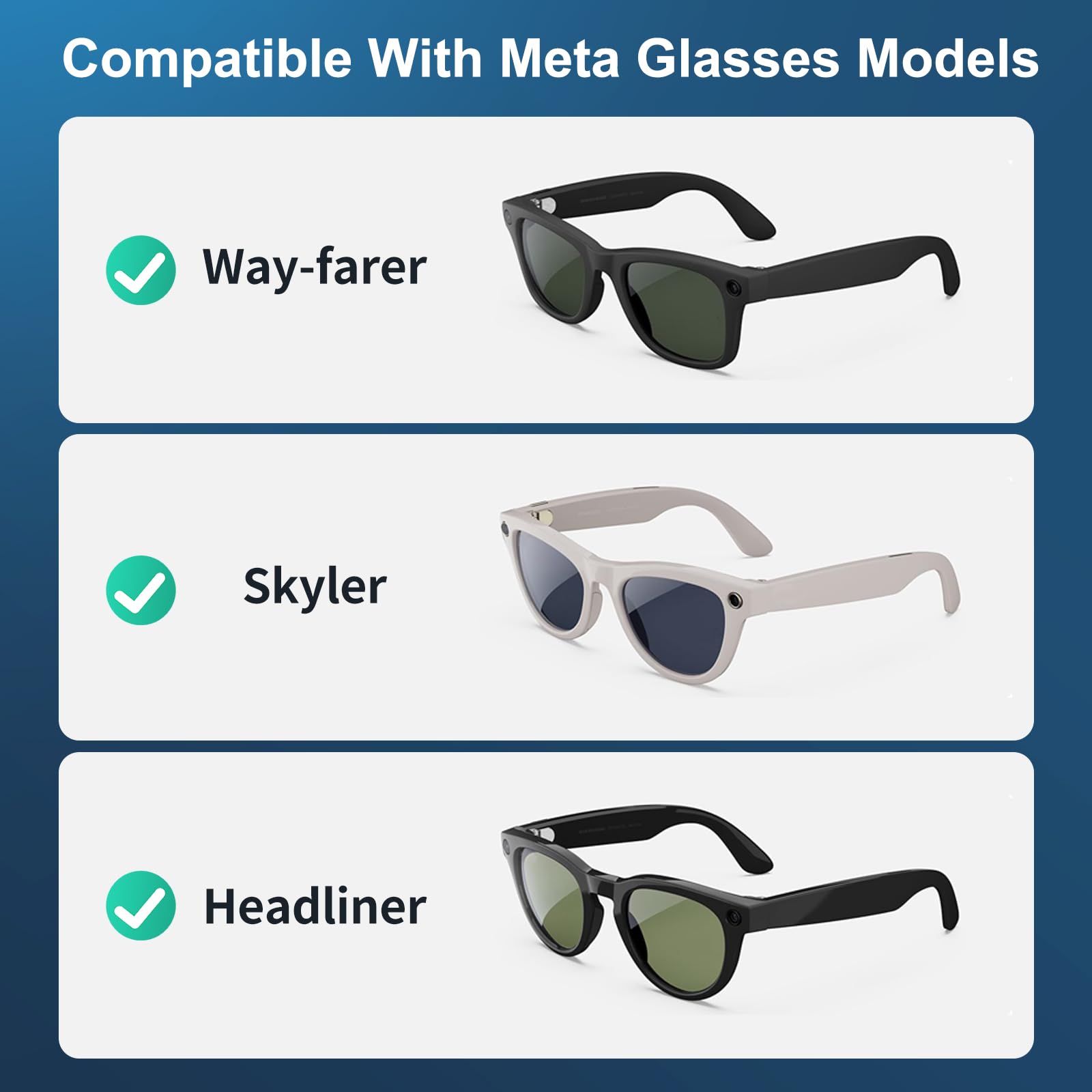 HanCenDa LED blocker for Oakley Meta HSTN front—clean, discreet lighting control