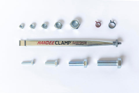 CC Handee Clamp extended reach grips a bolt in a narrow area
