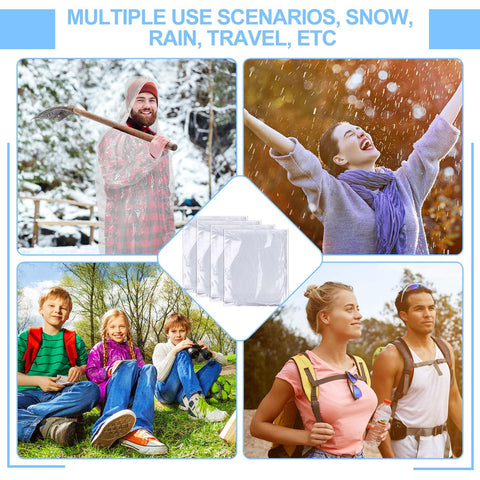 Handepo thickened plastic poncho provides durable water protection.