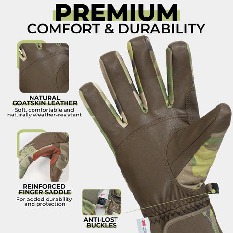 HANDLANDY gloves with 3M Thinsulate warmth offer flexible insulation for dexterity.