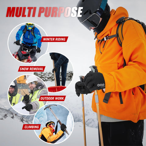 HANDLANDY adjustable cuffs seal out cold air and simplify on-off.