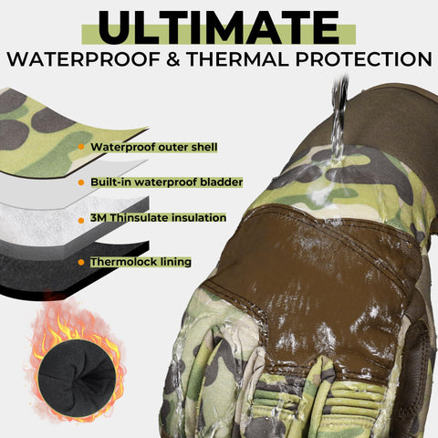  HANDLANDY glove with built-in anti-loss clip paired together