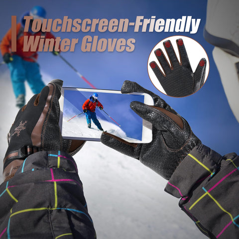 Handlandy anti-lost buckles and detachable leash keep gloves within reach