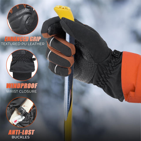 Handlandy glove touchscreen thumb and index for easy device use in winter.