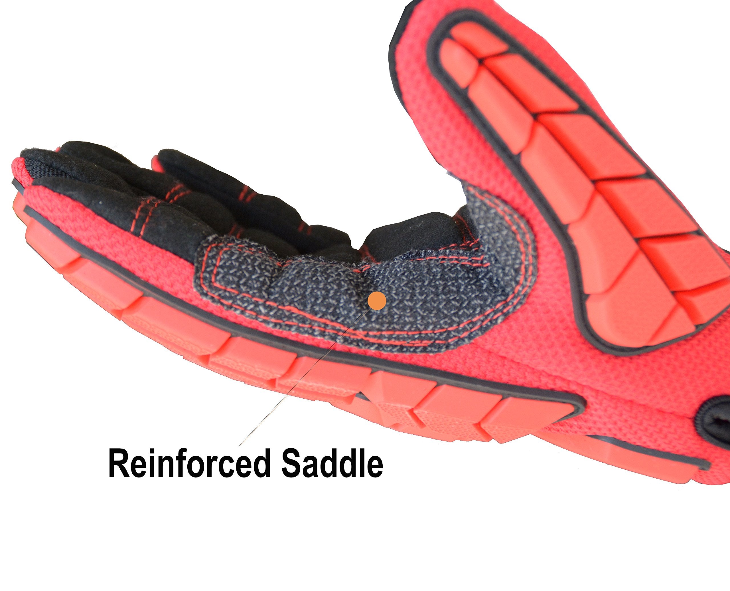 Breathable mesh back HANDLANDY heavy-duty gloves for all-day comfort
