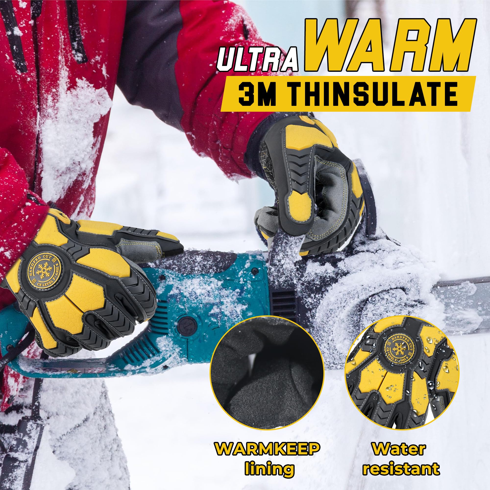 HANDLANDY impact protection with thermoplastic rubber shields the hand.