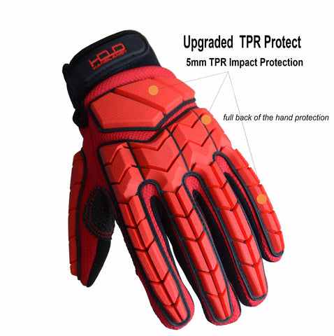 Adjustable wrist strap on HANDLANDY mechanic gloves for secure wear