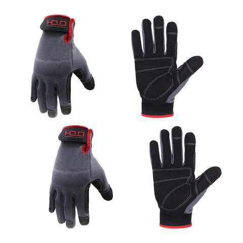 HANDLANDY men's work gloves with durable palm for tough tasks