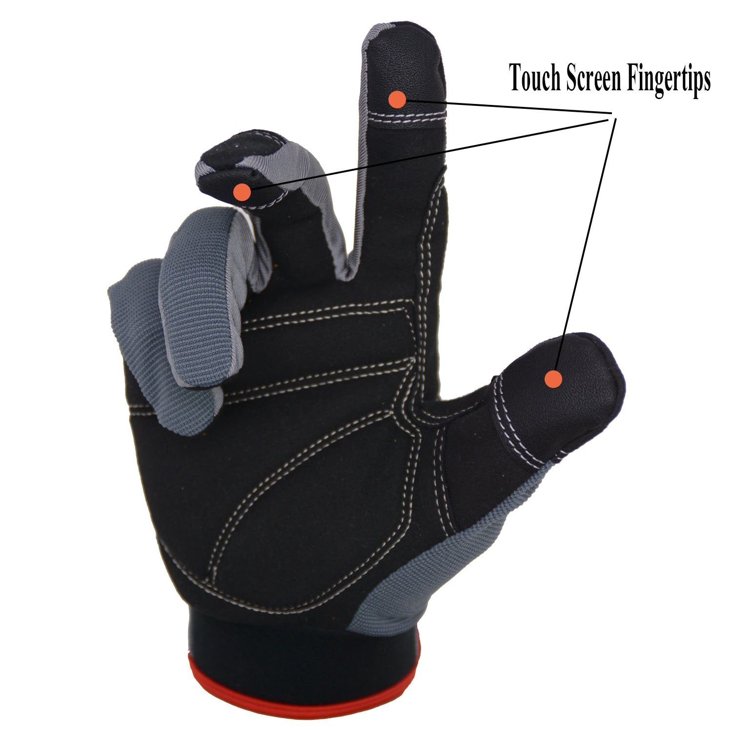 HANDLANDY flexible spandex back keeps hands cool and dry