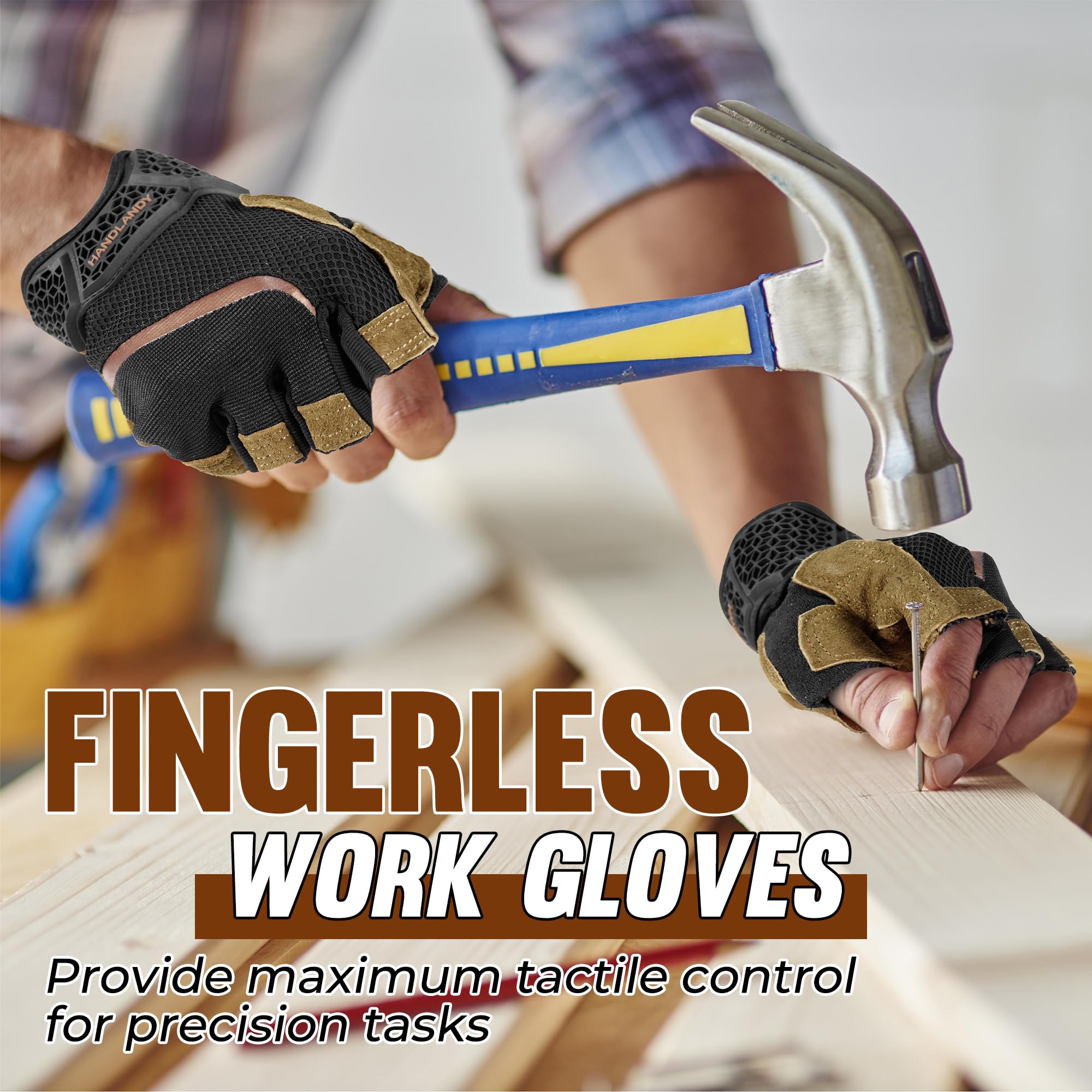 HANDLANDY multi-use gloves suitable for cycling, driving, carpentry and DIY tasks.
