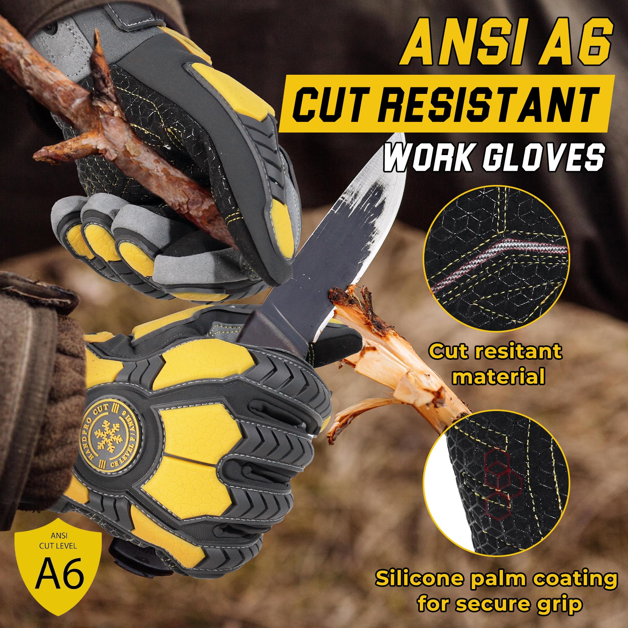 HANDLANDY padded palm grip supports secure handling and grip.