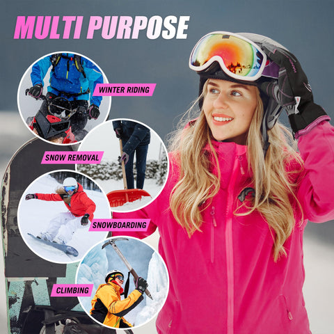 HANDLANDY pink women’s gloves in small size for a snug fit.