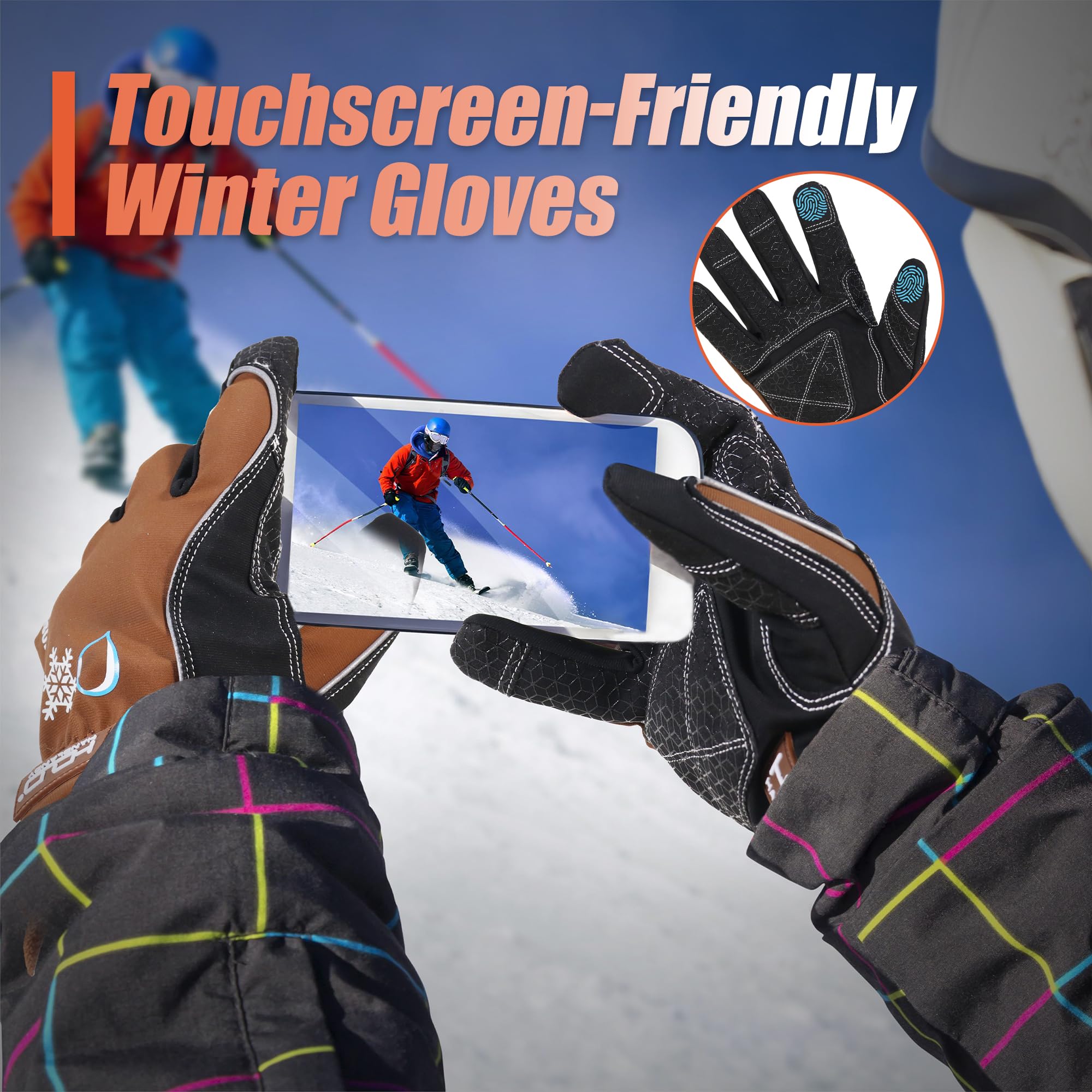 Handlandy reinforced palm and fingertips for better grip and durability.