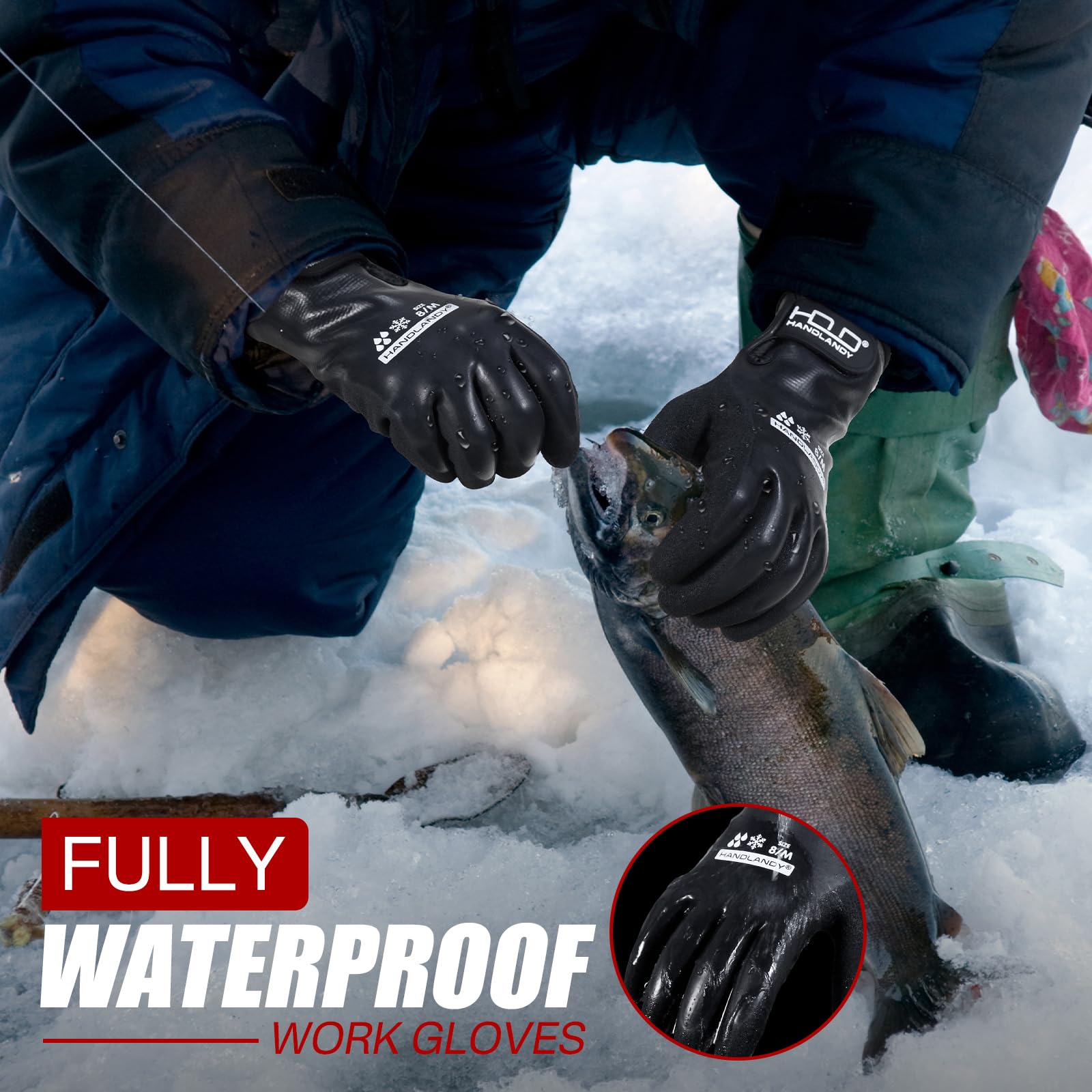 HANDLANDY rubber-coated grip gloves deliver reliable grip even when wet