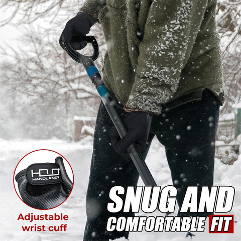 HANDLANDY snow-shoveling gloves protect hands during heavy outdoor chores