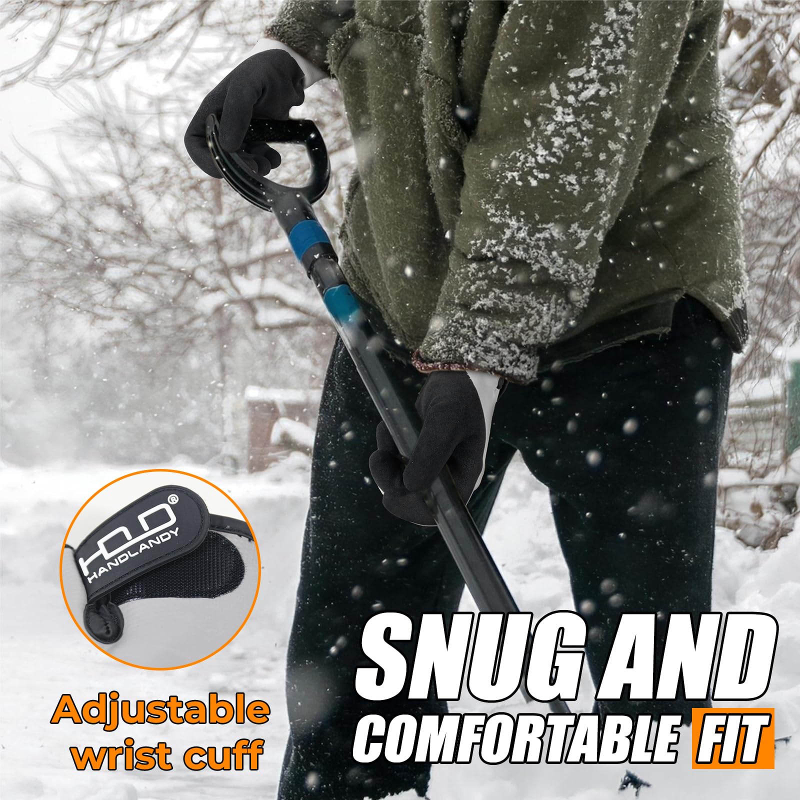 HANDLANDY snug cuff seals warmth during freezing conditions