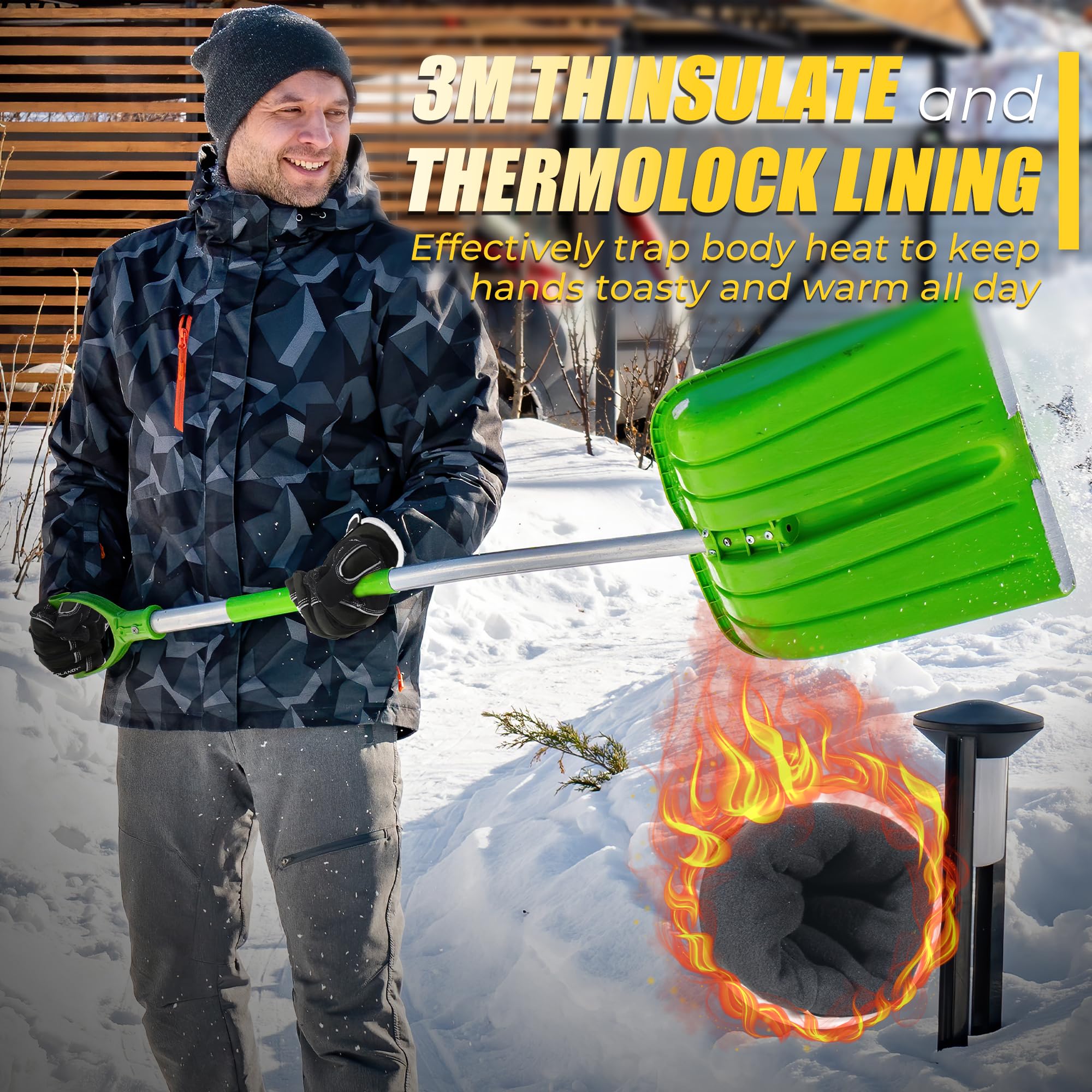 Handlandy touch-screen compatible fingers allow phone use in cold weather.