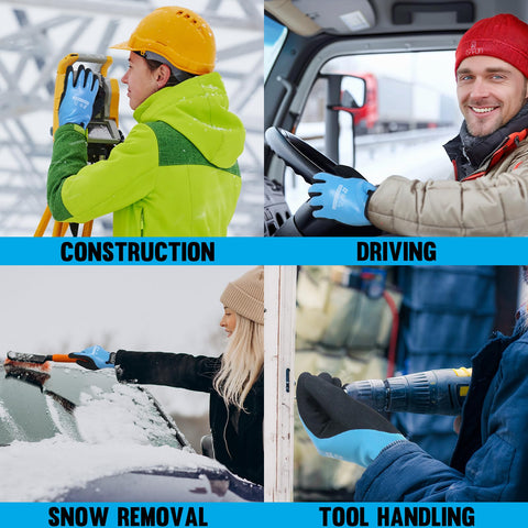 HANDLANDY insulated winter gloves keeping hands warm during cold chores