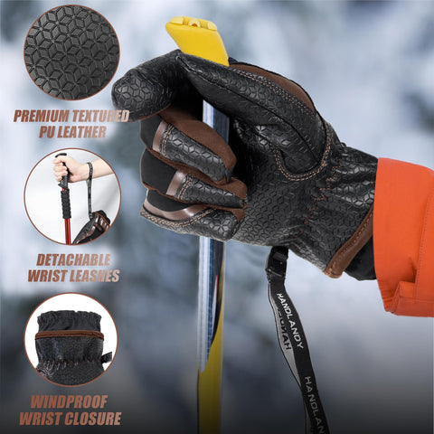 Handlandy gloves feature 3M Thinsulate warmth for comfortable cold-weather wear