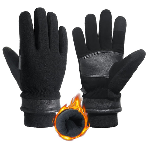 HANDLANDY winter gloves with waterproof bag insert keeping hands dry in snow