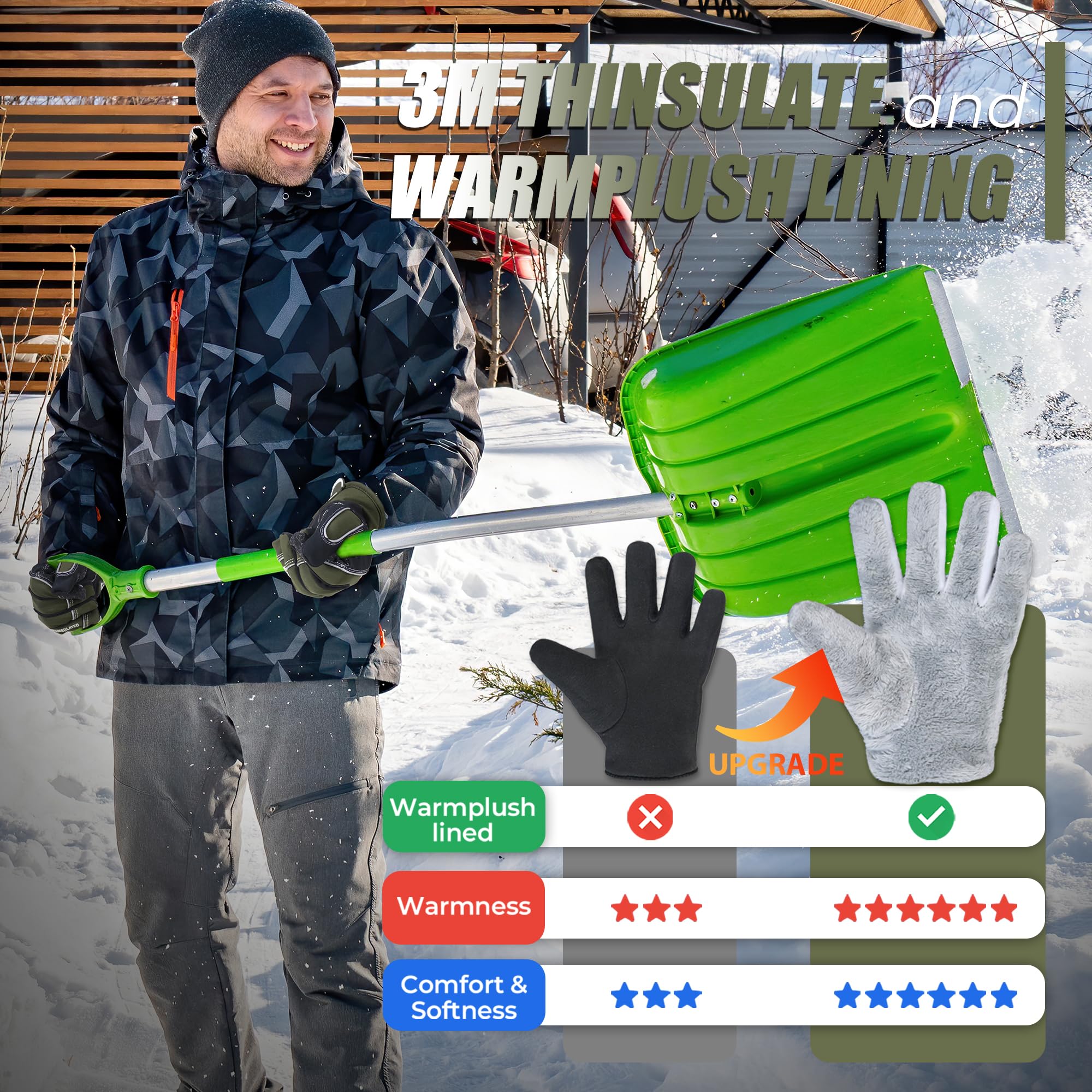 Reinforced palm on HANDLANDY gloves for better grip and abrasion resistance