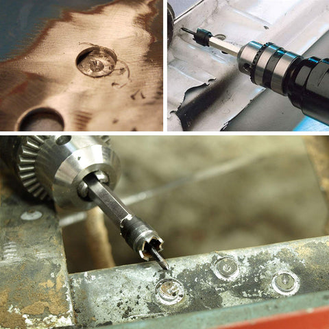 Handook Spot Weld Cutter durable high speed steel blades for long life.