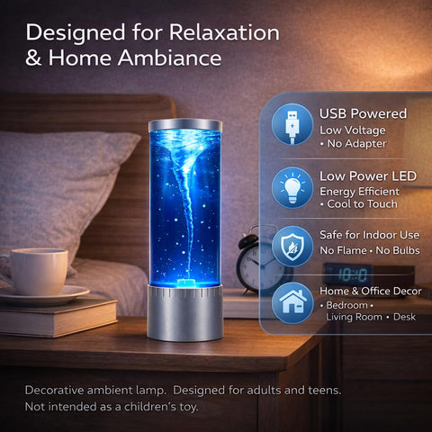 Handsbrain Tornado Lamp built with durable materials for lasting display.