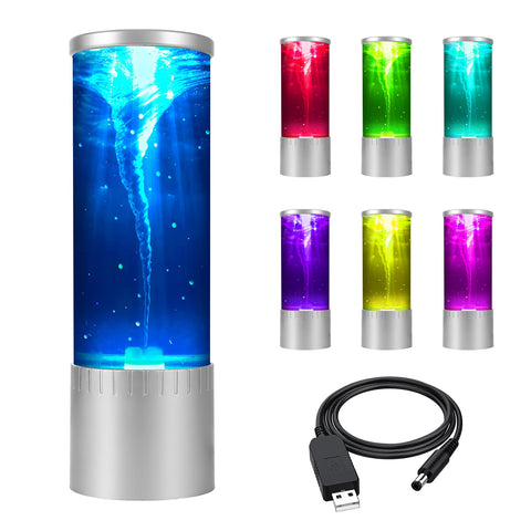 Handsbrain Tornado Lamp displaying a graceful vortex motion for calming evenings.