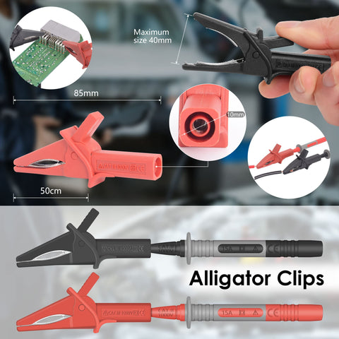 HANDSKIT Banana Plug Cable for versatile multimeter setups.