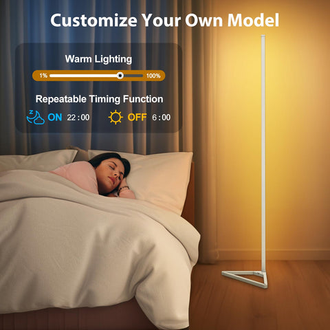 HANDSONIC RGBIC lamp timer helps automate wake and sleep lighting