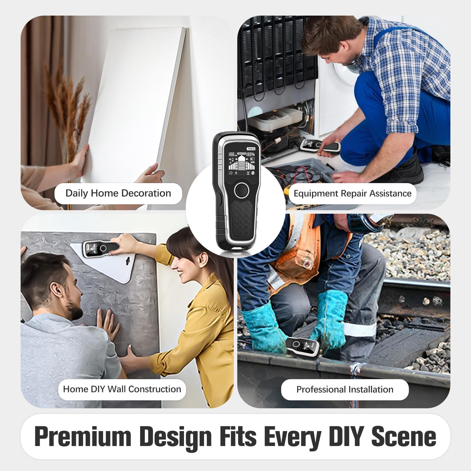 Handstar 6-in-1 modes provide versatile wall scanning.