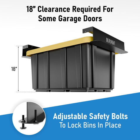 HANDT quick-access garage storage layout helps declutter and organize