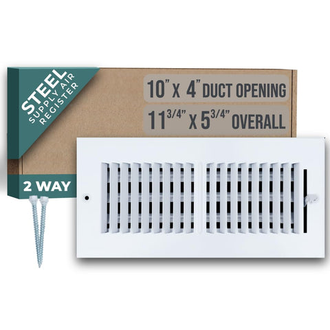 Handua 2-way steel air diffuser on sidewall for improved room airflow
