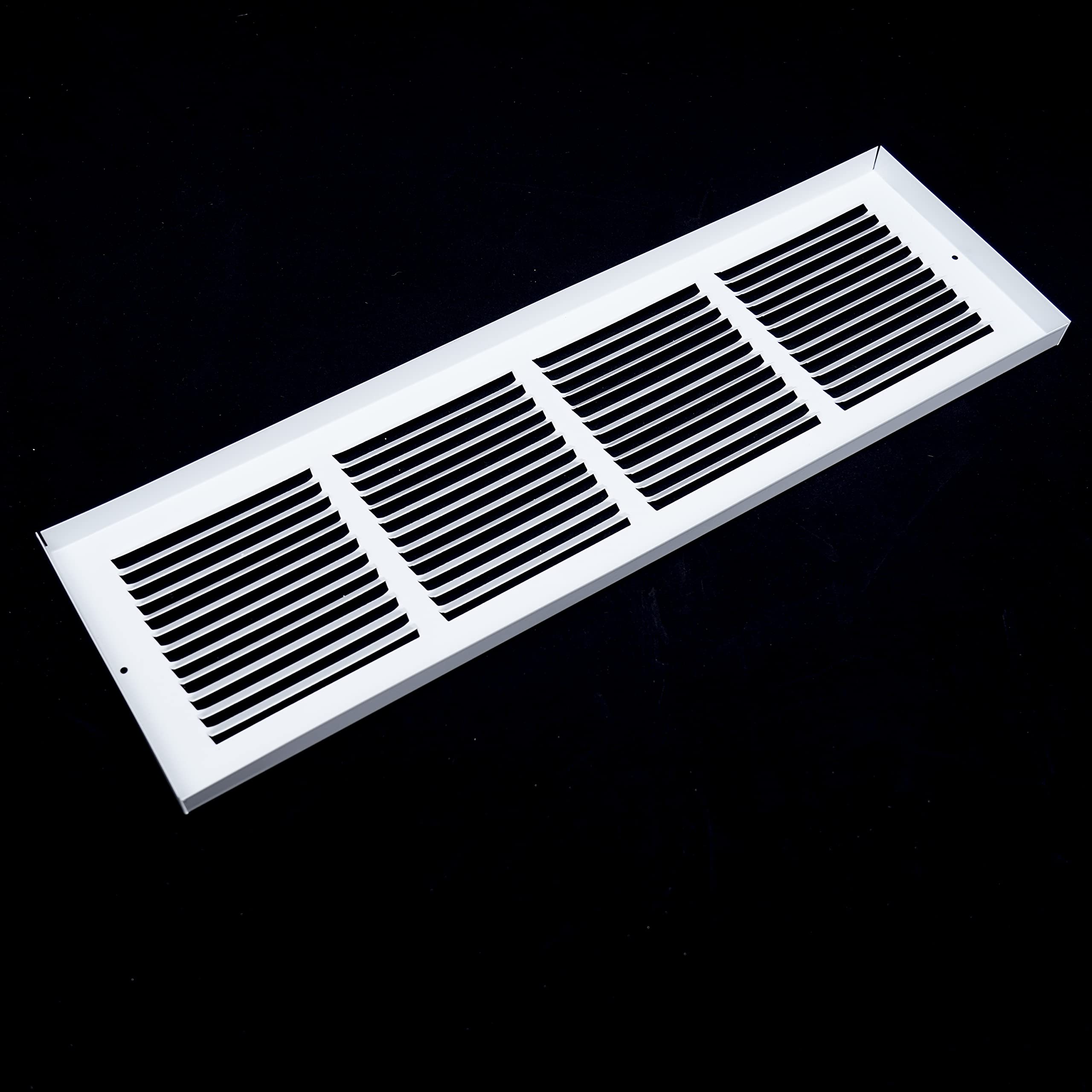 Handua vent cover mounted with included screws for easy installation.