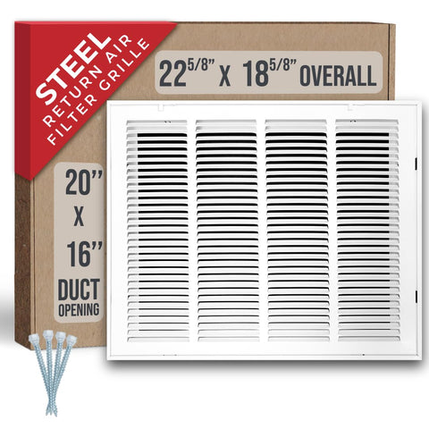 Handua fits 20x16 duct opening for efficient, quiet airflow.