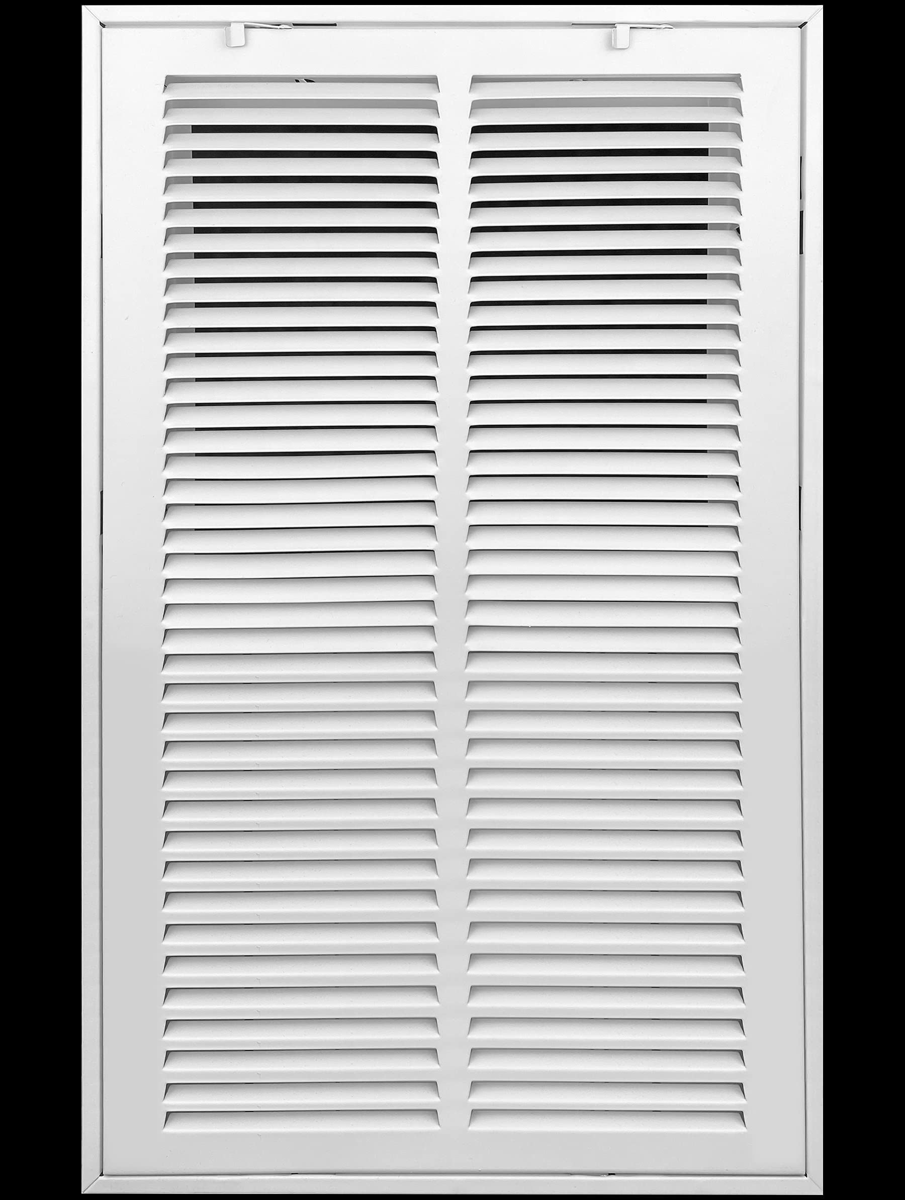 Handua simple latch for clean filter changes.