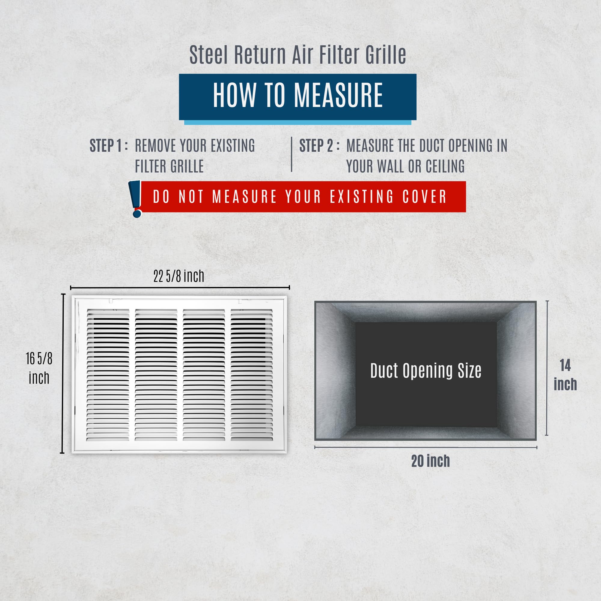 Handua steel return air grille closeup finish highlights powder coating.