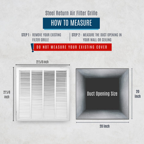 Handua steel return air grille shows durable construction