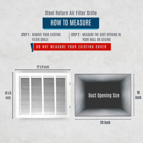 Handua white vent cover grilles enhance room aesthetics while protecting the HVAC intake.