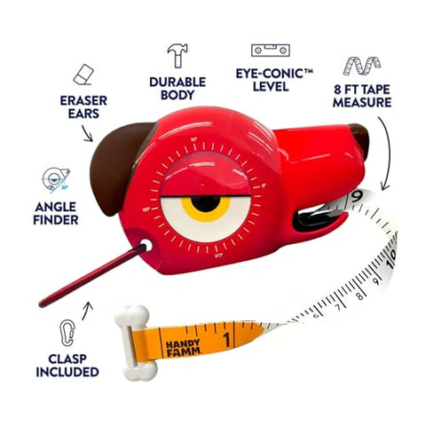 Roscoe's adjustable level eye helps kids check balance during simple projects.