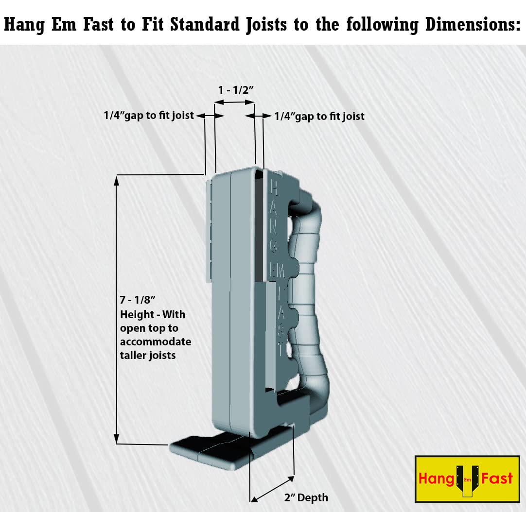 Hang Em Fast portable storage for easy transport between sites