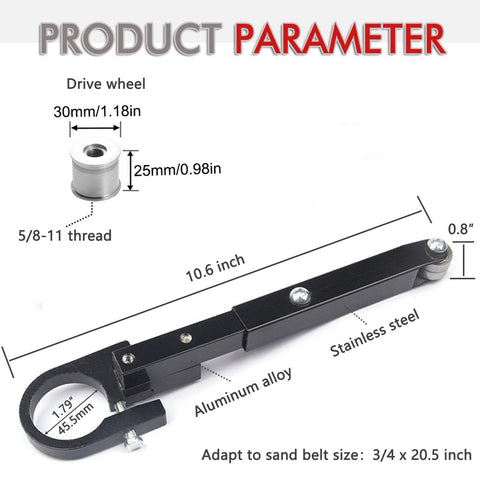 Hangjiatool dual-bearing bracket ensures smooth belt operation.