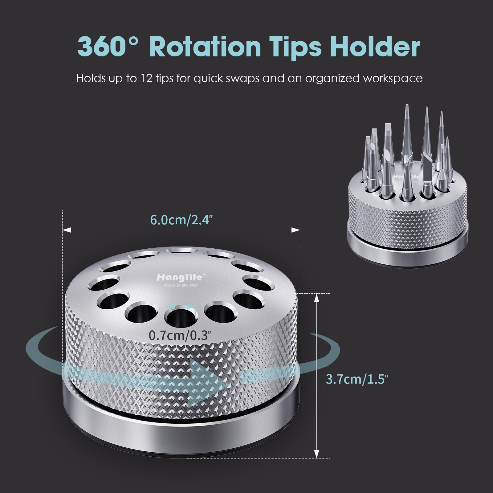 Hanglife narrow screwdriver ettr tips enable precise adjustment in tight spots.
