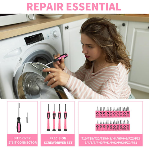 HANGYING screwdriver bits with driver for quick tightening